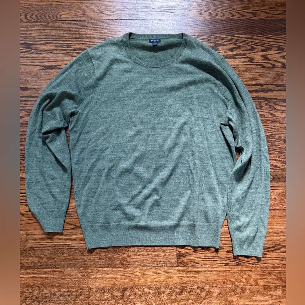 J.Crew Italian Merino Wool Crewneck Sweater Large